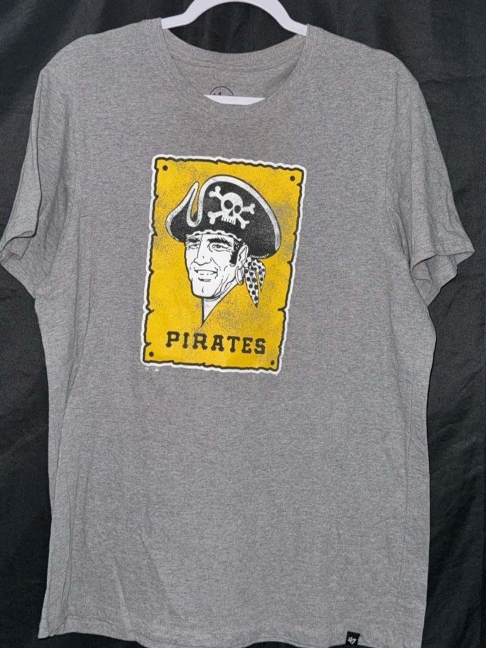 Gray Pirates Graphic Short Sleeve Tee